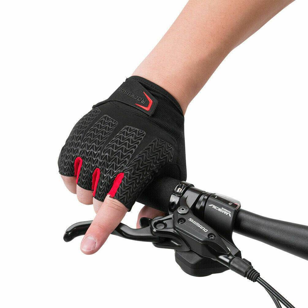 Fietshandschoenen voor dames en heren, fietshandschoenen met halve vingers van ROCKBROS