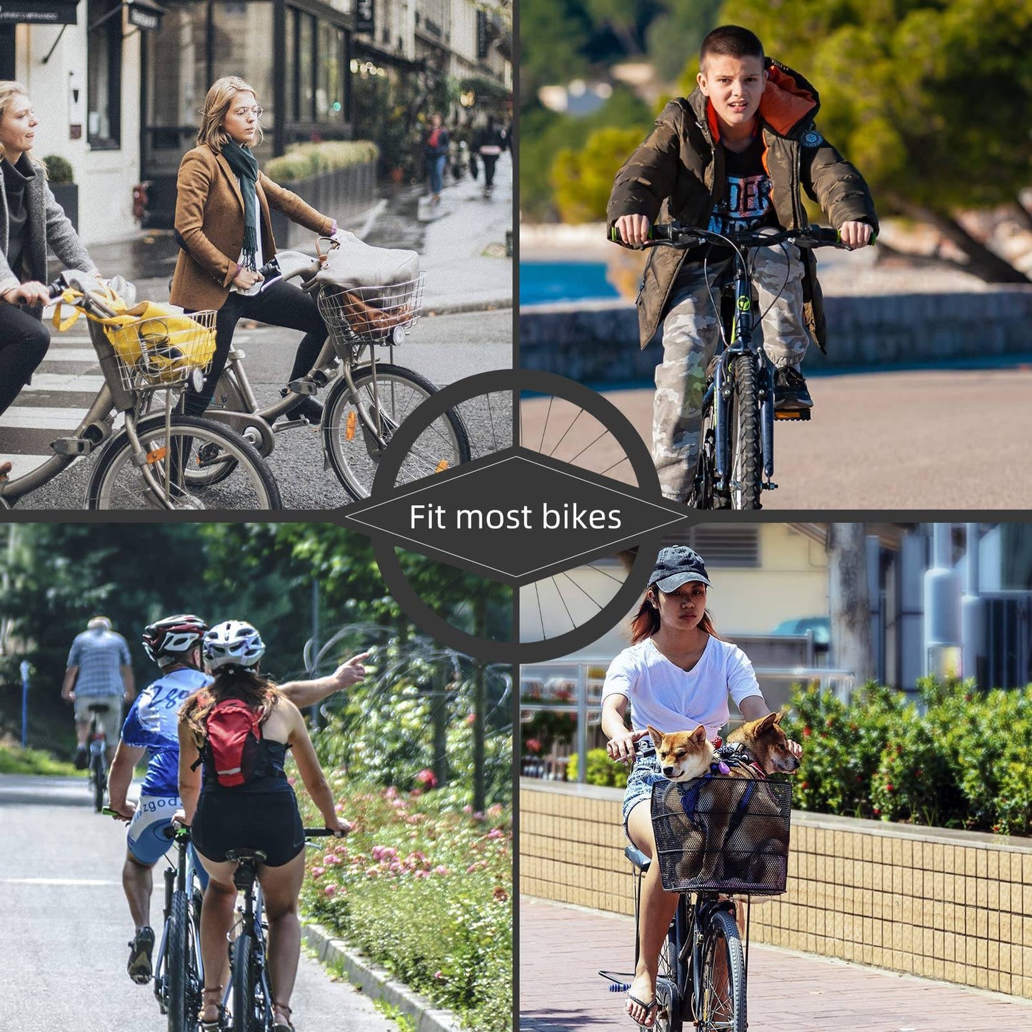 Retro fietsbel, MTB-bel, roestvrij staal, luid, klassiek, ROCKBROS