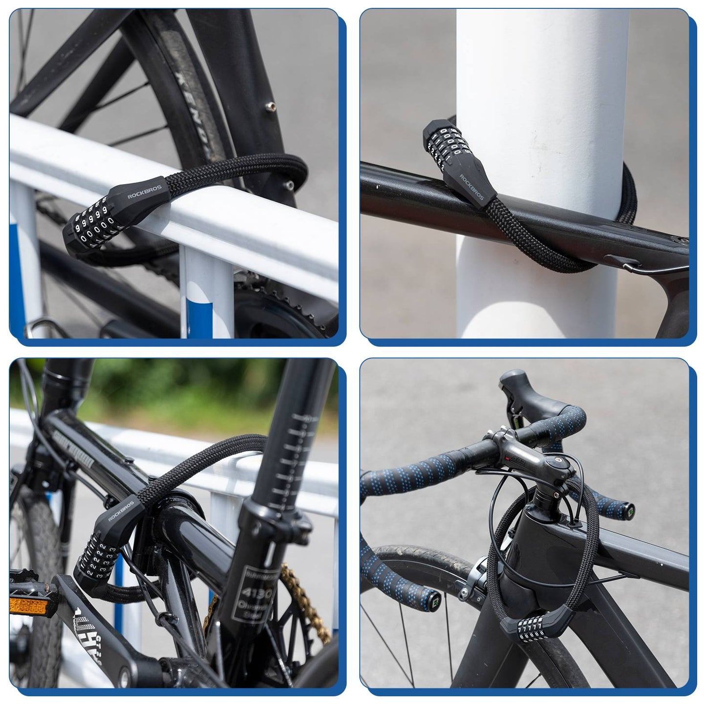 5-cijferig combinatieslot voor fietsen van ROCKBROS