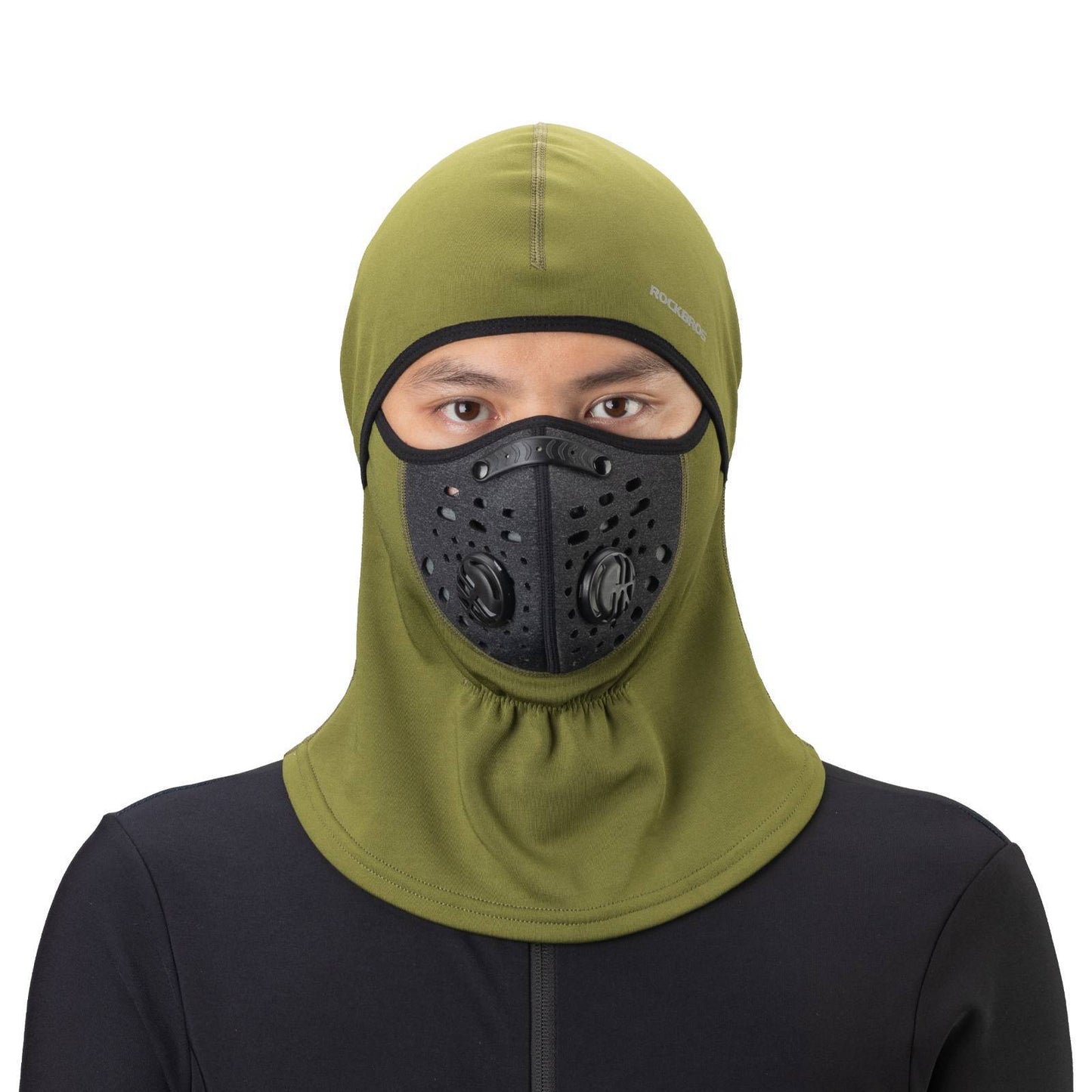 Winddichte en stofdichte bivakmuts/nekwarmer voor de winter van ROCKBROS
