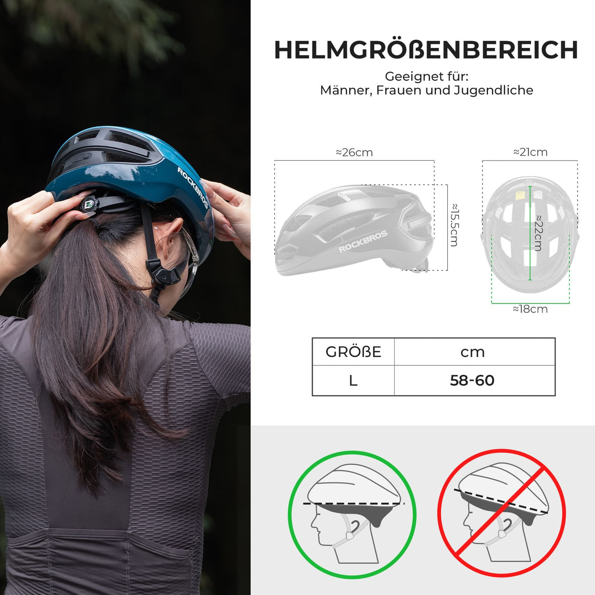 ROCKBROS Op Afstand Bedienbare Smart Fietshelm met Licht