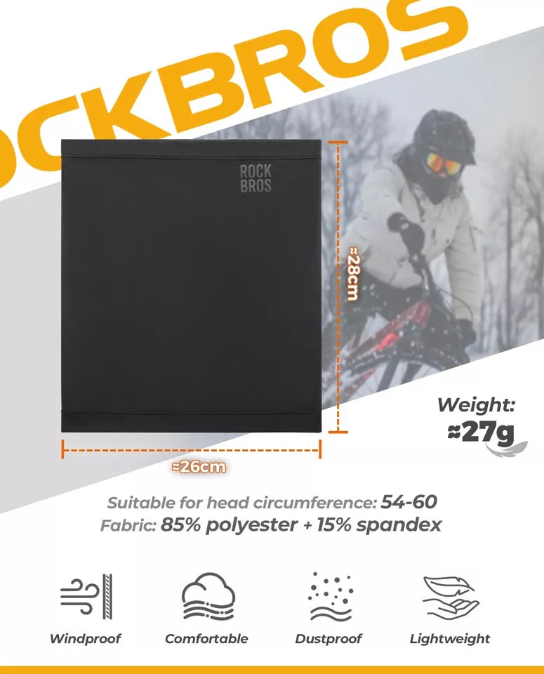 ROCKBROS Halve bivakmuts Winter Warm Tube Sjaal Halswarmer Buiten Unisex