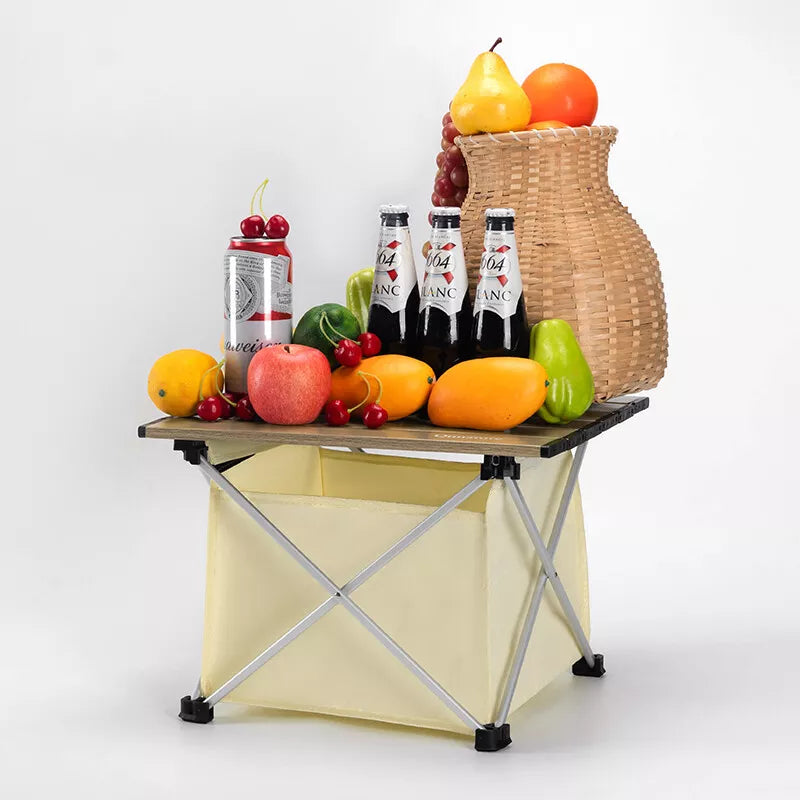 Qunature campingtafel opvouwbare aluminium tafel met 600D zak picknicktafel tot 15KG