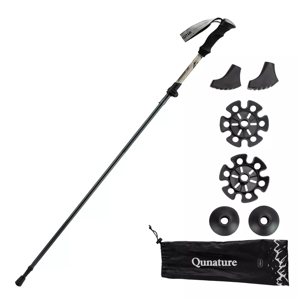 Qunature trekkingstokken wandelstokken 7075 aluminium 130cm