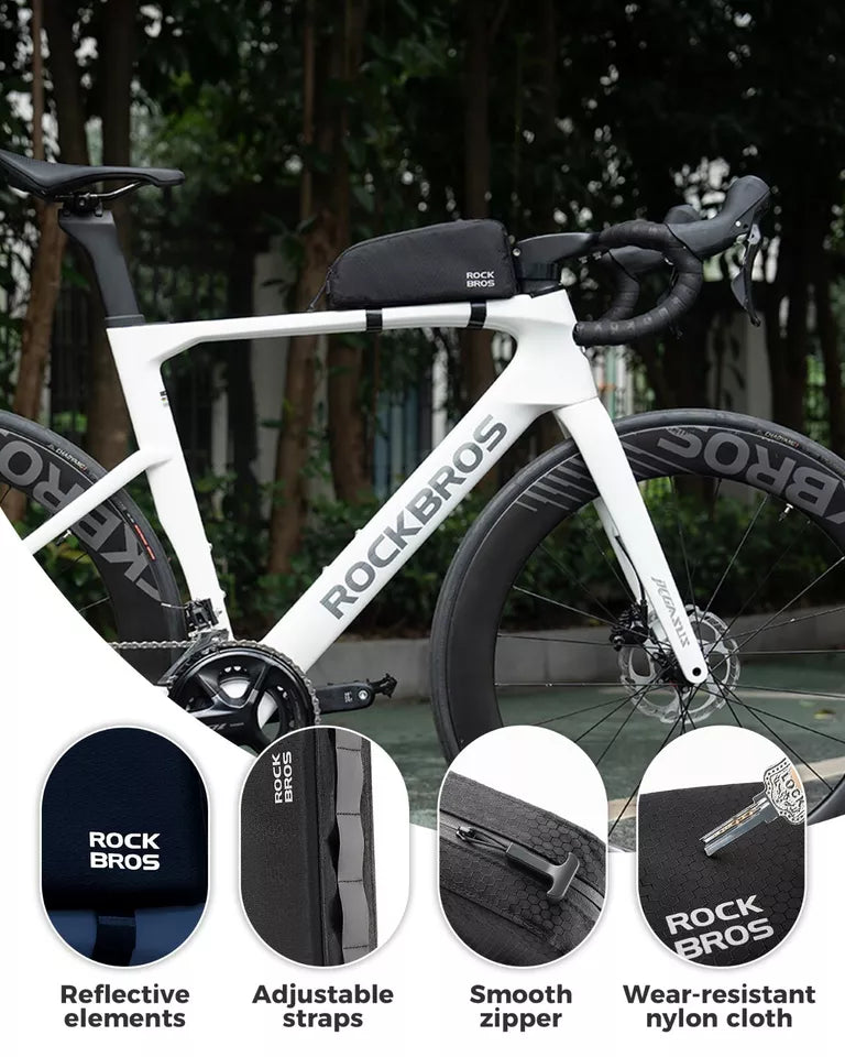 ROCKBROS Fietstas Waterdichte frametas Afneembare driehoekige tas 0,9L