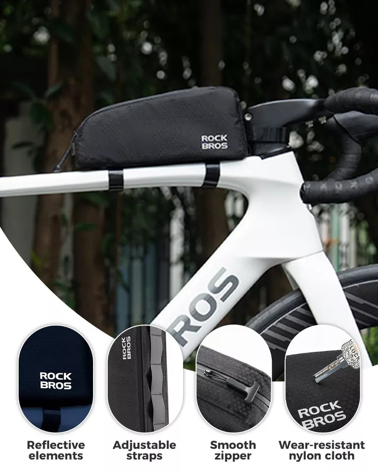 ROCKBROS Fietstas Waterdichte frametas Afneembare driehoekige tas 0,9L