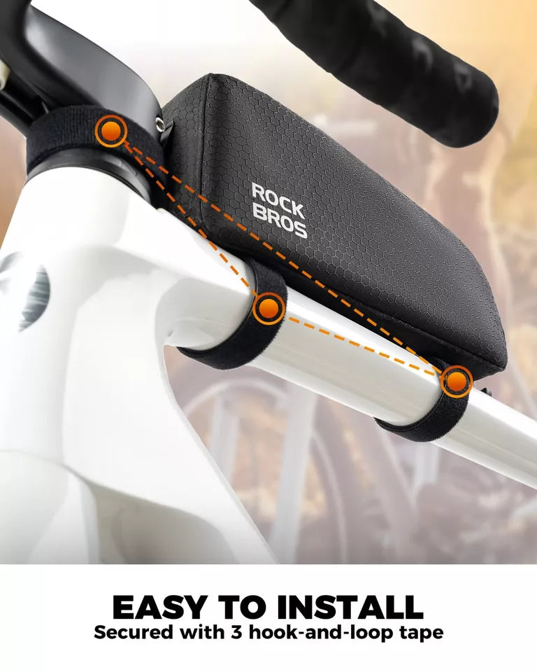 ROCKBROS Fietstas Waterdichte frametas Afneembare driehoekige tas 0,9L