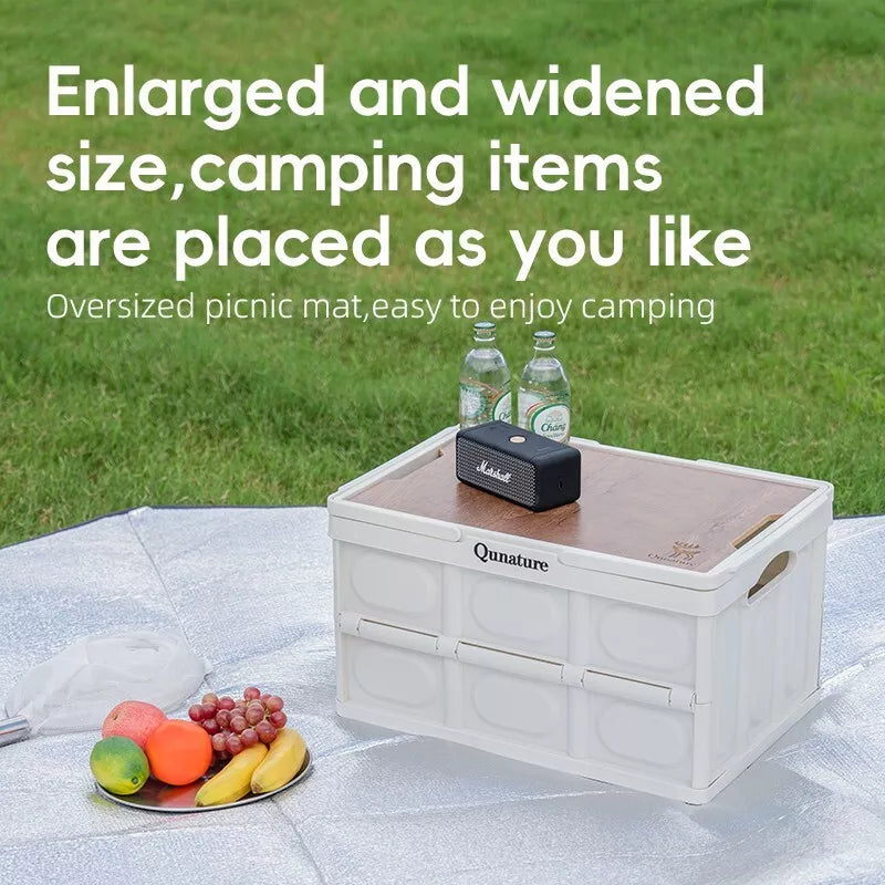 QUNATURE aluminium mat slaapmat picknickmat 240*240cm