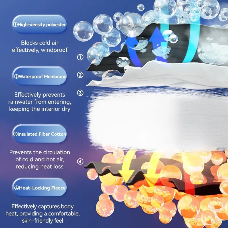 Qunature winterskihandschoenen touchscreen waterdichte handschoenen sneeuw