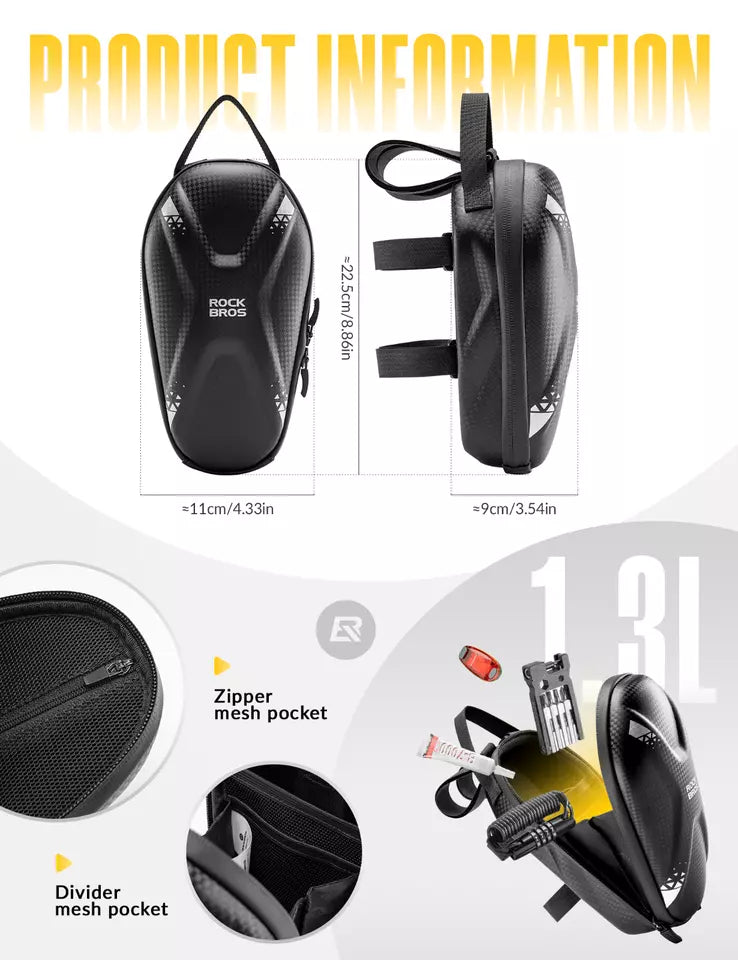ROCKBROS E-scootertas Waterafstotend 1,3L stuurtas Voorvak PU