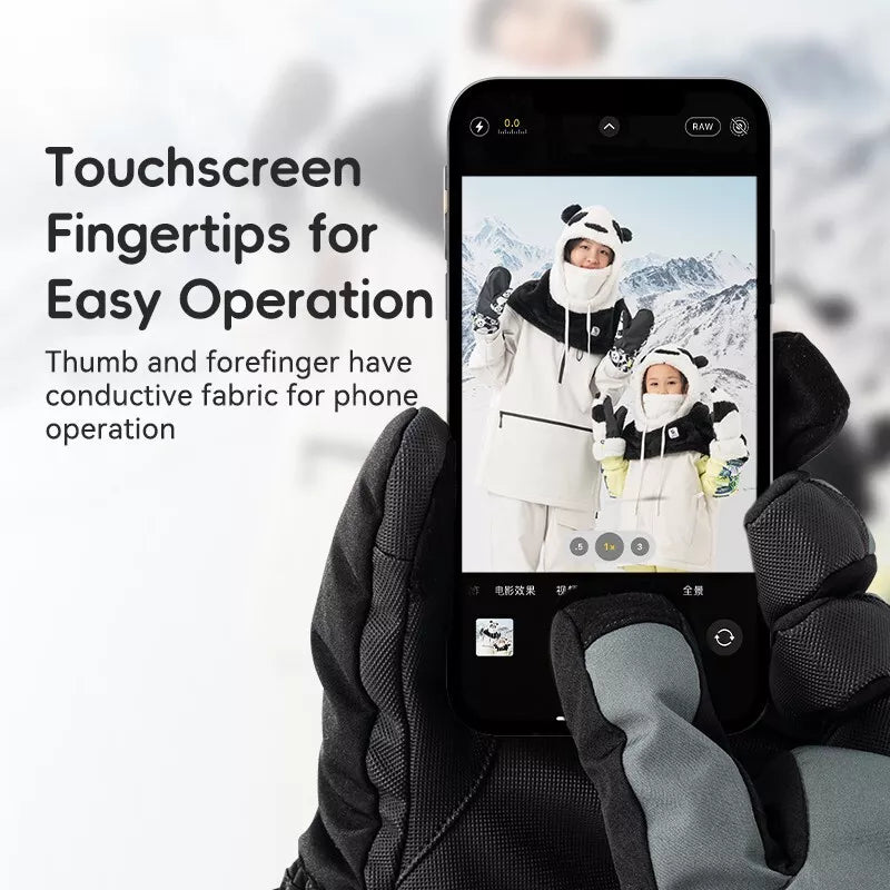 Qunature winterskihandschoenen touchscreen waterdichte handschoenen sneeuw