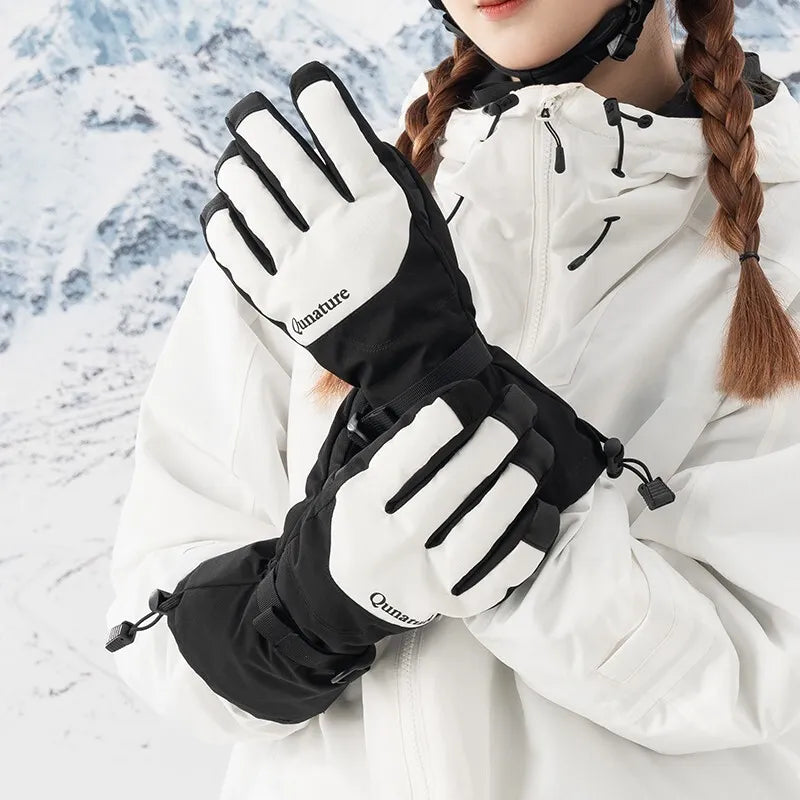 Qunature winterskihandschoenen touchscreen waterdichte handschoenen sneeuw