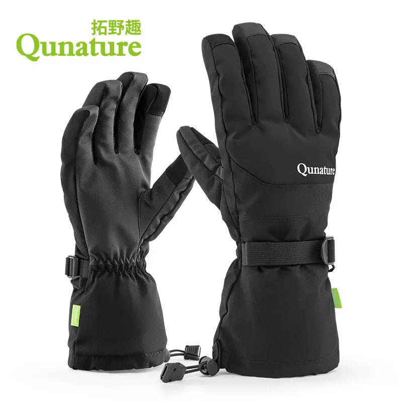 Qunature winterskihandschoenen touchscreen waterdichte handschoenen sneeuw