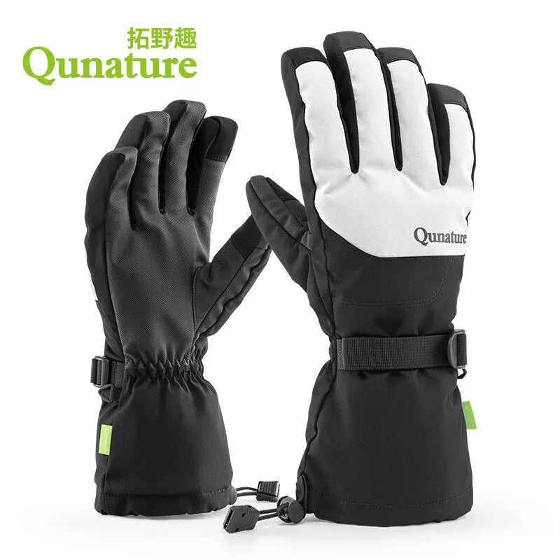 Qunature winterskihandschoenen touchscreen waterdichte handschoenen sneeuw