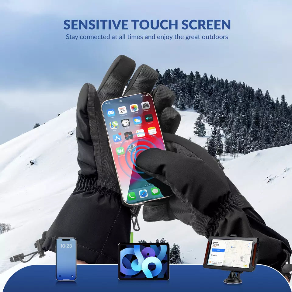 Qunature Handschoenen Winter Ski-/Sneeuwhandschoenen Winddicht voor Fiets/Motor XS-XL