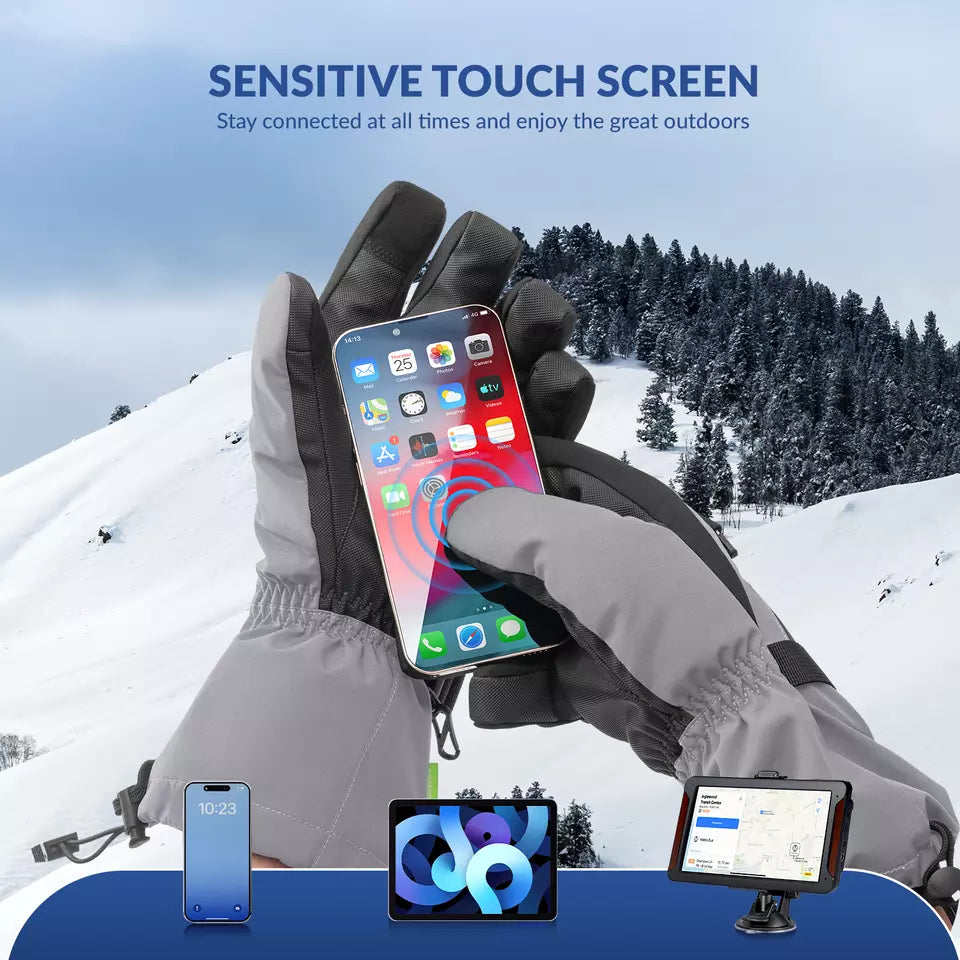 Qunature Handschoenen Winter Ski-/Sneeuwhandschoenen Winddicht voor Fiets/Motor XS-XL