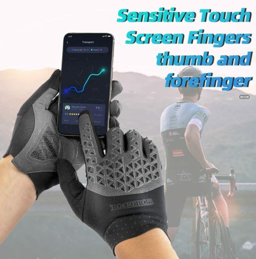 ROCKBROS Mountainbike Handschoenen Fietsen Handschoenen Touchscreen SBR M-XXL Unisex