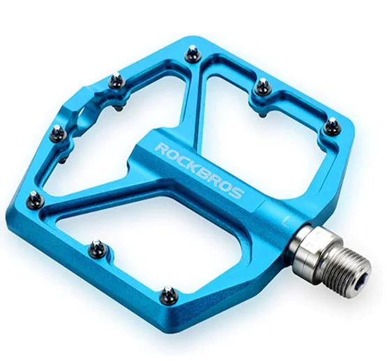 ROCKBROS Bike Pedals Road Bike Pedals Aluminium Pltform Pedals Ultralight Anti-Slip Bike Pedals 9/16 Inch