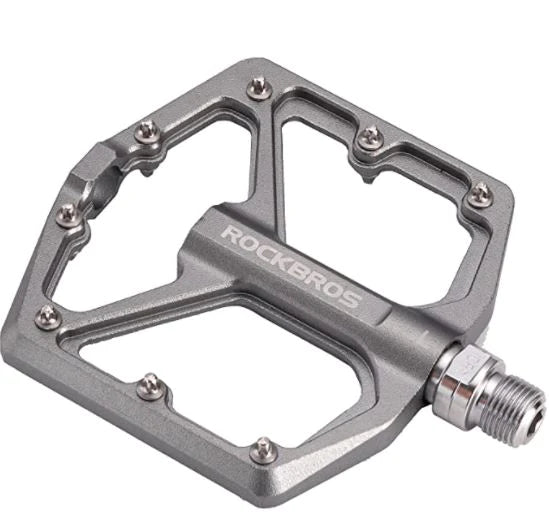 ROCKBROS Bike Pedals Road Bike Pedals Aluminium Pltform Pedals Ultralight Anti-Slip Bike Pedals 9/16 Inch