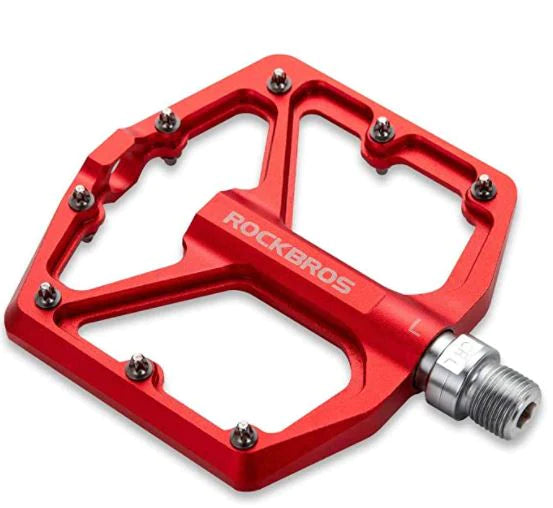ROCKBROS Bike Pedals Road Bike Pedals Aluminium Pltform Pedals Ultralight Anti-Slip Bike Pedals 9/16 Inch