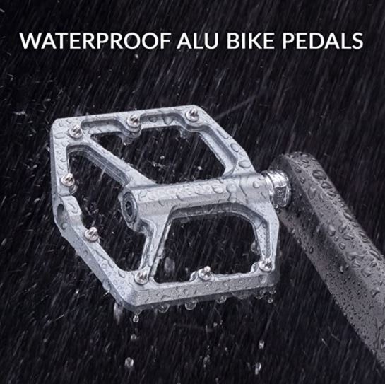 ROCKBROS Bike Pedals Road Bike Pedals Aluminium Pltform Pedals Ultralight Anti-Slip Bike Pedals 9/16 Inch
