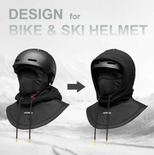 ROCKBROS Ski masker Thermo Fleece Balaclava Winter Balaclava onder Helm