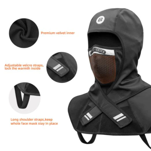 ROCKBROS Balaclava Winter Masker Fleece Ski masker Winddicht Motorfiets Fietsen