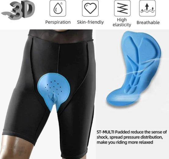 ROCKBROS Fietsshort met riemen Korte gewatteerde fietsbroek M-4XL