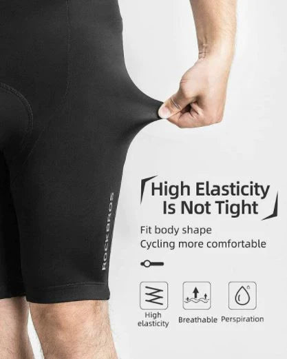 ROCKBROS Fietsshort met riemen Korte gewatteerde fietsbroek M-4XL