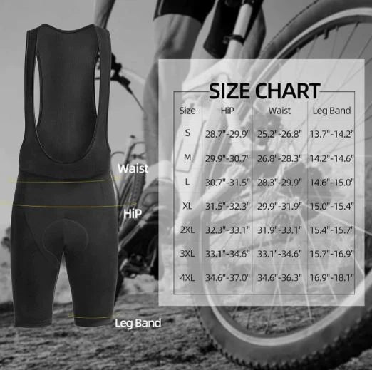 ROCKBROS Fietsshort met riemen Korte gewatteerde fietsbroek M-4XL