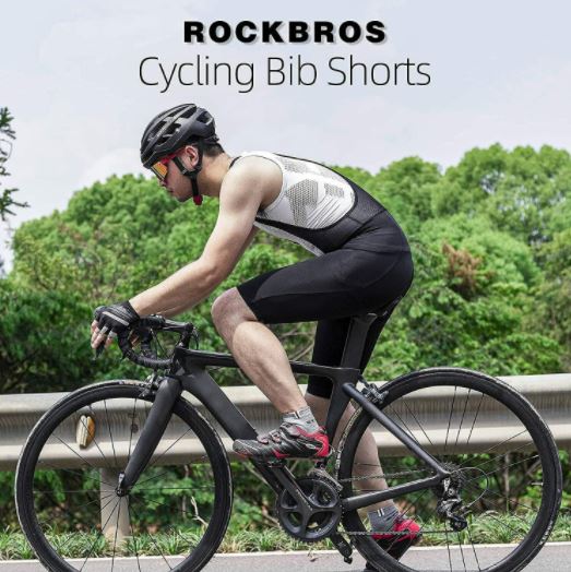 ROCKBROS Fietsshort met riemen Korte gewatteerde fietsbroek M-4XL