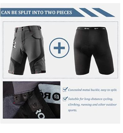 ROCKBROS Elite Shorts met binnenbroek & pad Heren Zwart