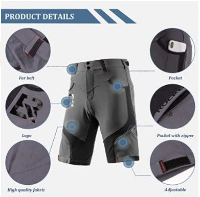 ROCKBROS Elite Shorts met binnenbroek & pad Heren Zwart