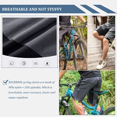 ROCKBROS Elite Shorts met binnenbroek & pad Heren Zwart