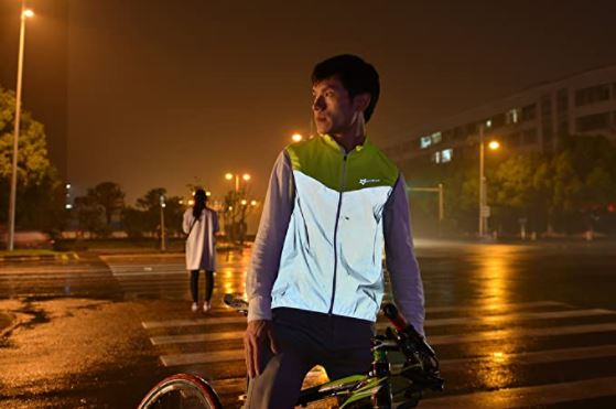 ROCKBROS Cycling Vest Reflecterend Running Vest Winddicht Ademend
