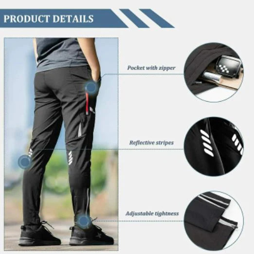 ROCKBROS Cycling Shorts Lange Broek Fietsen Mannen Sport Casual Zwart