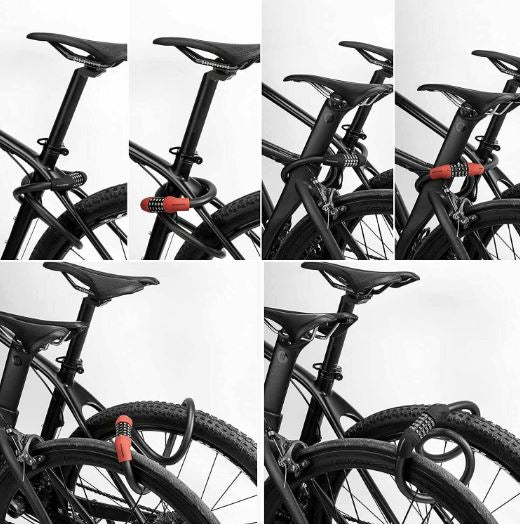 ROCKBROS Fietsslot E Bike Vijfcijferig combinatieslot Motorfiets, Scooter MTB