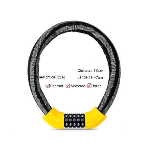 ROCKBROS fietsslot kabelslot combinatieslot kettingslot
