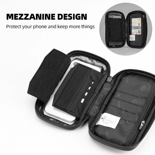 ROCKBROS mobiele telefoon tas fietsframe tas mobiele telefoon houder stuur tas voor 6,2 "mobiele telefoon Motorfiets