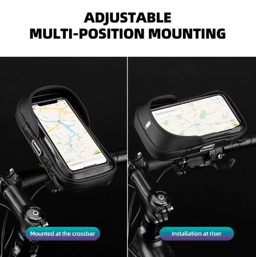 ROCKBROS mobiele telefoon tas fietsframe tas mobiele telefoon houder stuur tas voor 6,2 "mobiele telefoon Motorfiets