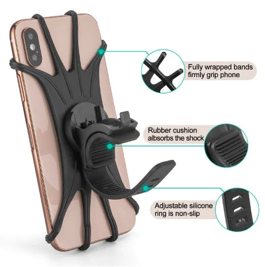 ROCKBROS fiets mobiele telefoon houder 360 ° draaibaar mobiele telefoon houder voor 4.0-6.8 "Smartphone