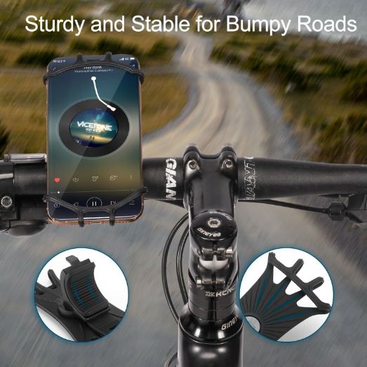 ROCKBROS fiets mobiele telefoon houder 360 ° draaibaar mobiele telefoon houder voor 4.0-6.8 "Smartphone