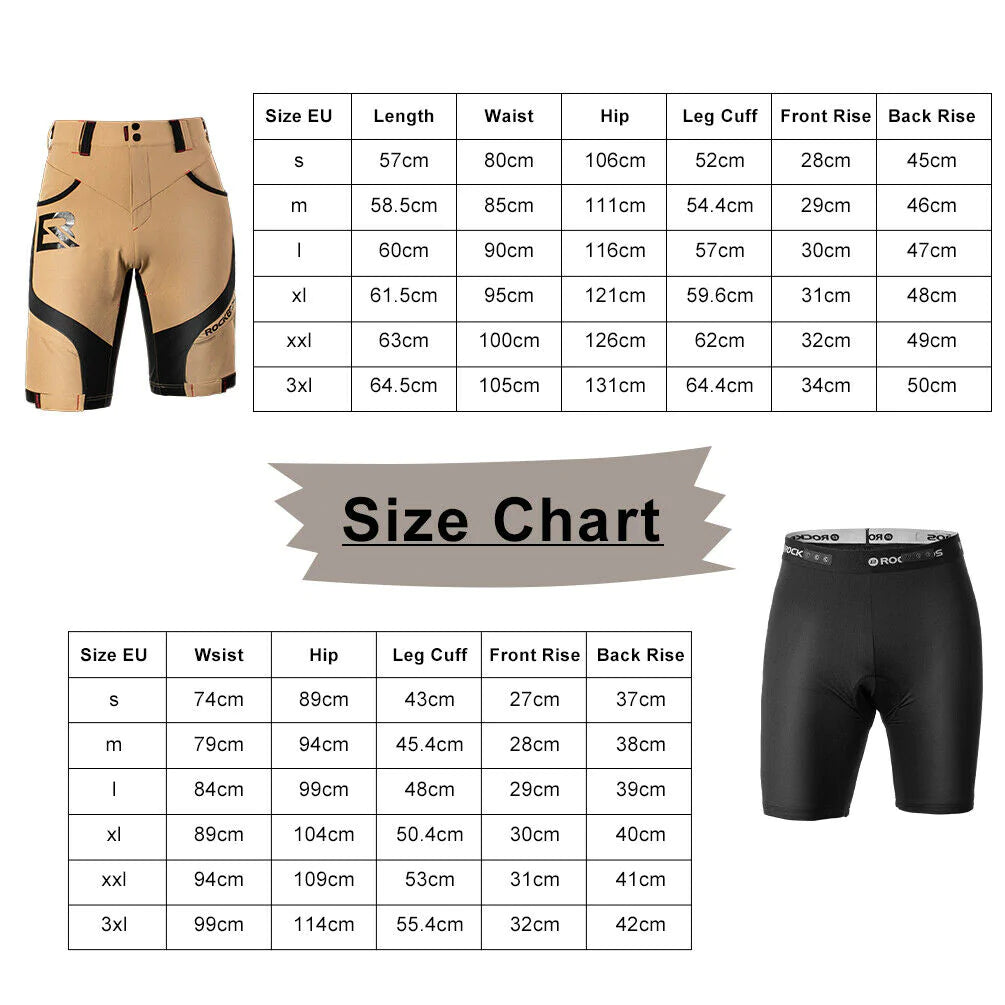 ROCKBROS Elite Shorts met Binnenbroek & Pad Heren