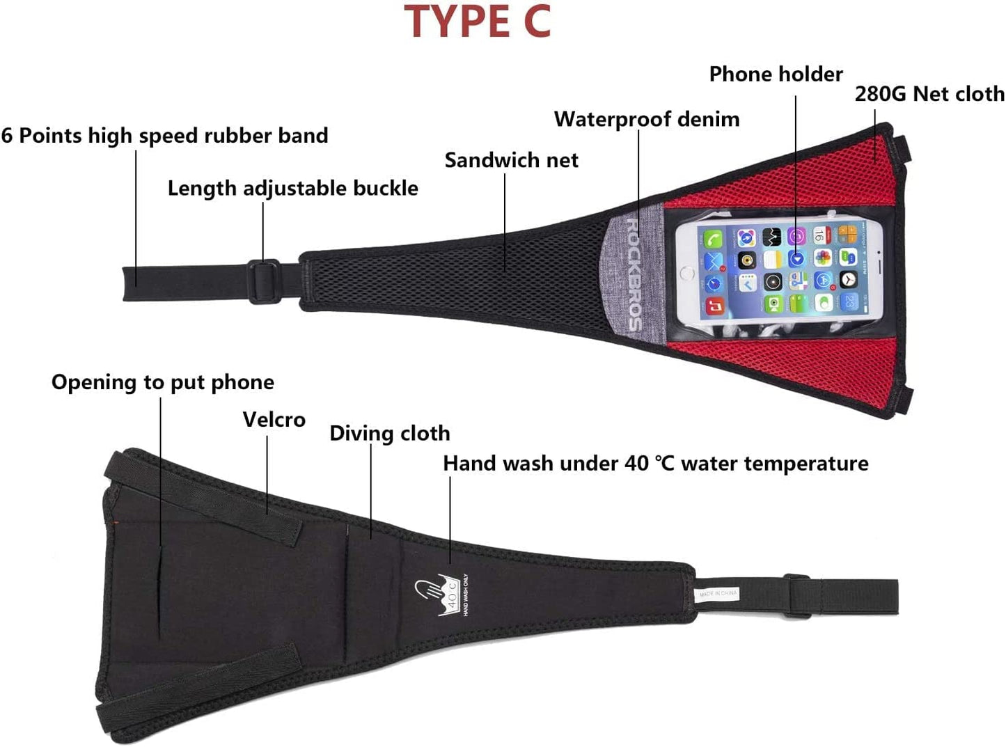 ROCKBROS Zweetvanger voor Roltrainer Accessoires Anti-Zweet Absorberend Ademend Sneldrogend