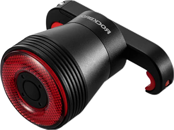 ROCKBROS Intelligent Oplaadbaar Fietsachterlicht 60 Lumen 4 Modi IP65 Waterdicht met Automatische Inschakeling