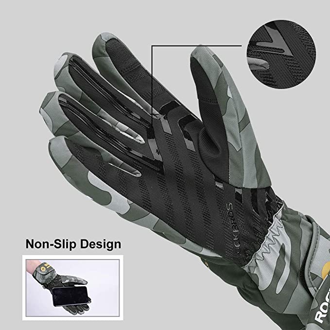 ROCKBROS skihandschoenen waterdicht extra warm antislip voor heren