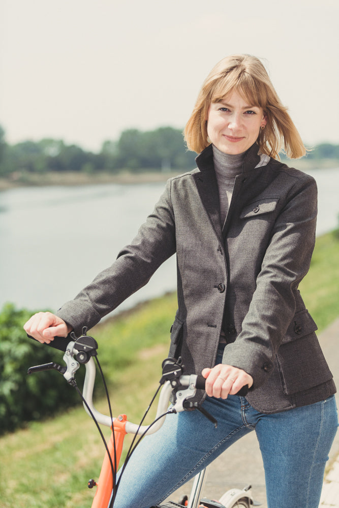 Amity fietsjas Paulina c_change Anthra dames