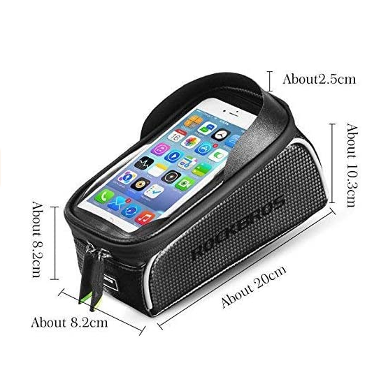 ROCKBROS 017 Fietsframetas Touchscreen voor GSM tot 6.5 Inch