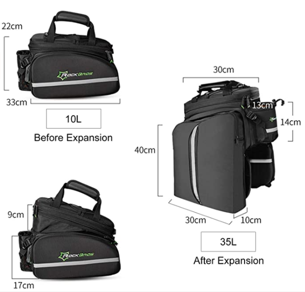 ROCKBROS A6-03BKK Fiets Bagagedragertas Zadeltas Reflecterend