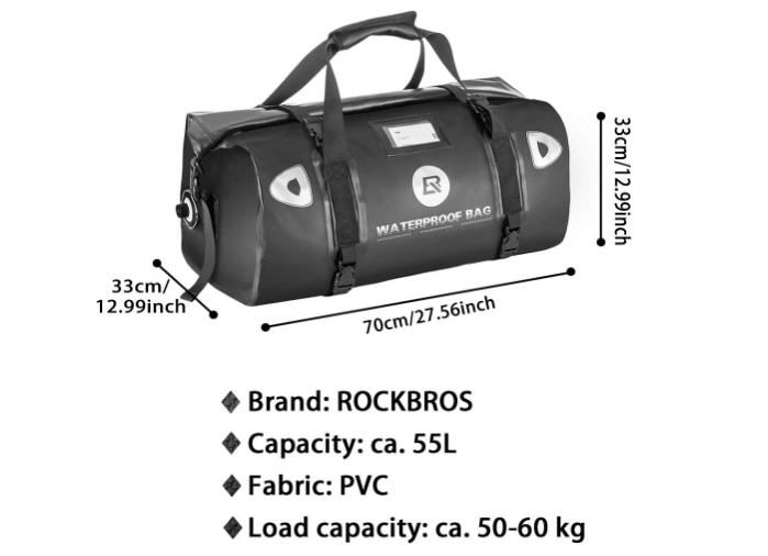 ROCKBROS AS-005 Motortas Bagagetas met Wieltjes Zadeltas